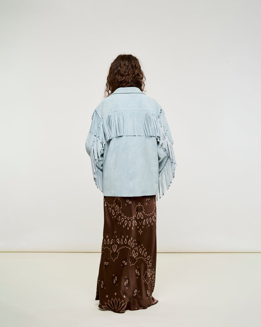 LIGHT BLUE SKY SUEDE