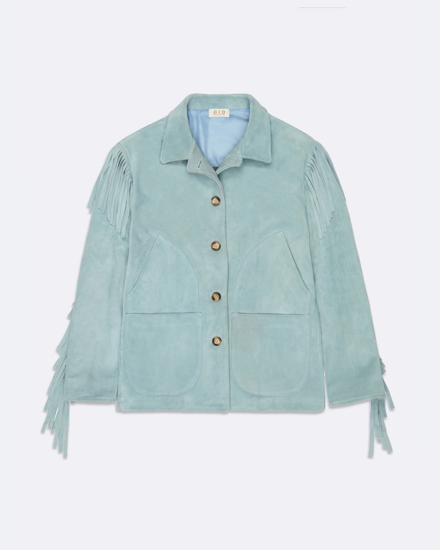 LIGHT BLUE SKY SUEDE