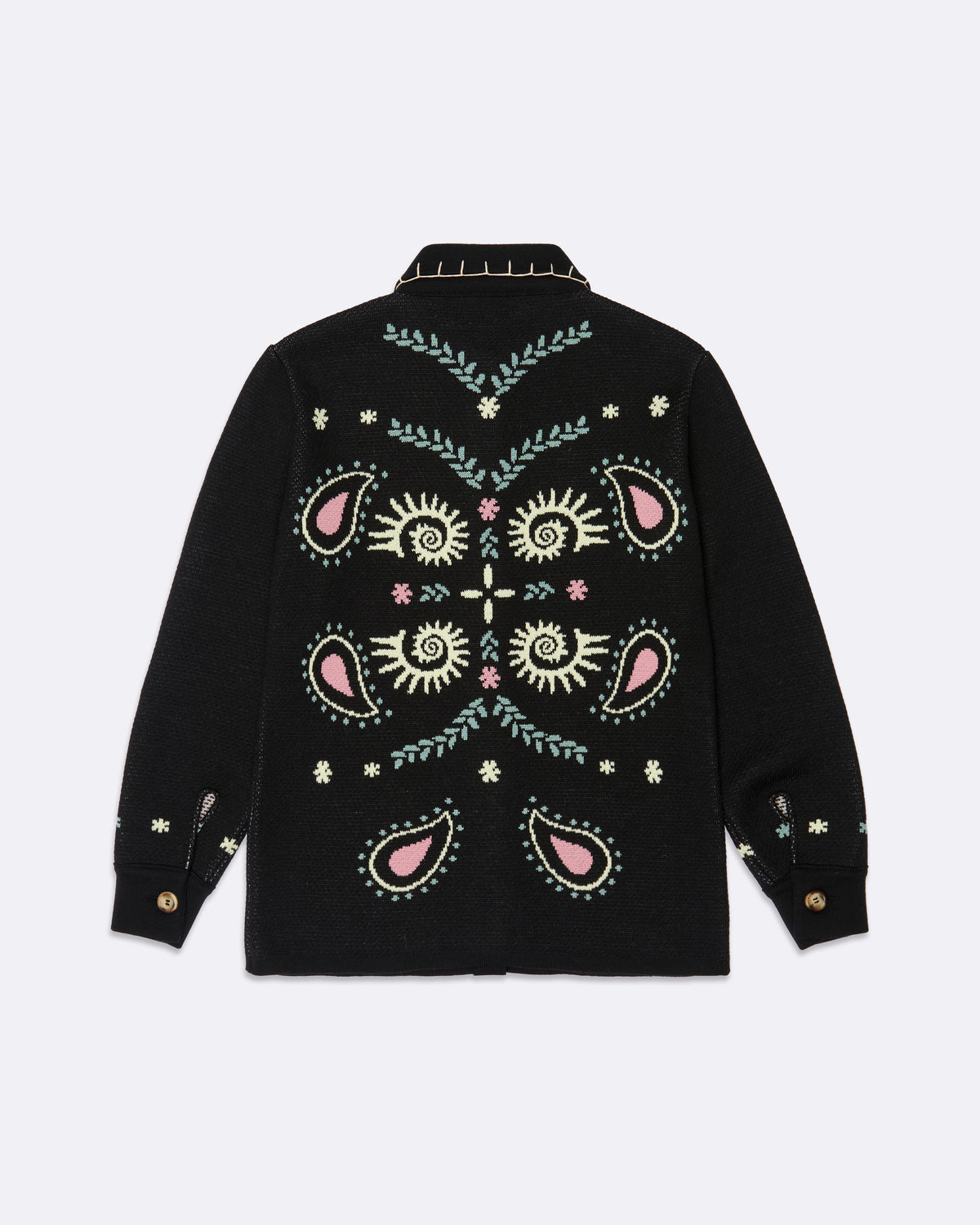 BLACK SPIRALS PAISLEY