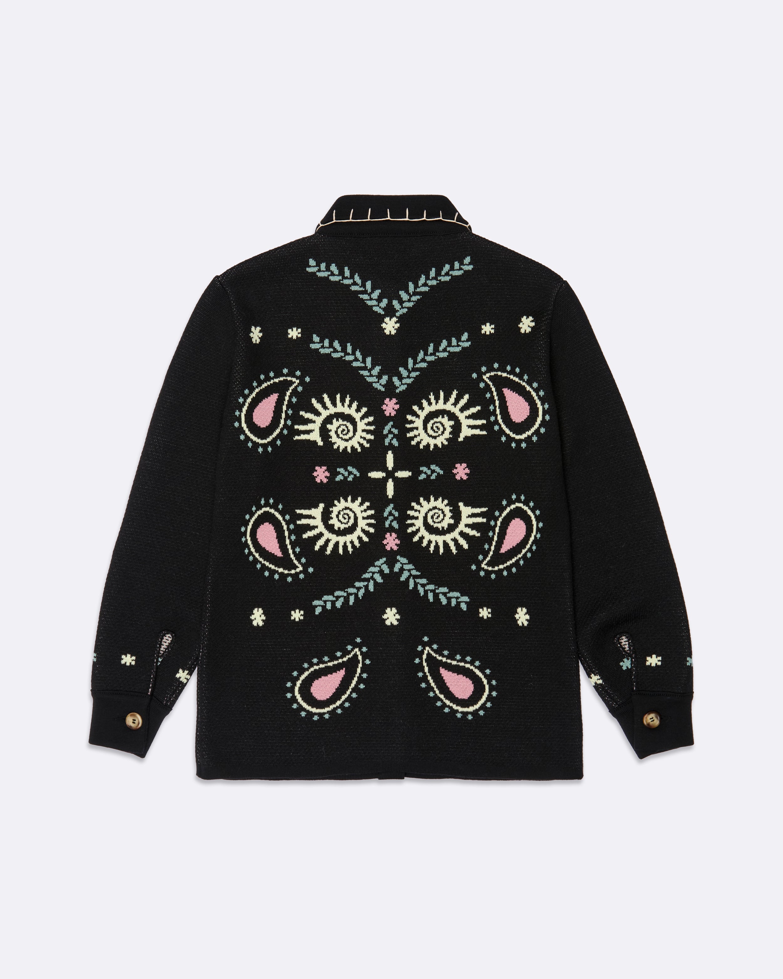 BLACK SPIRALS PAISLEY