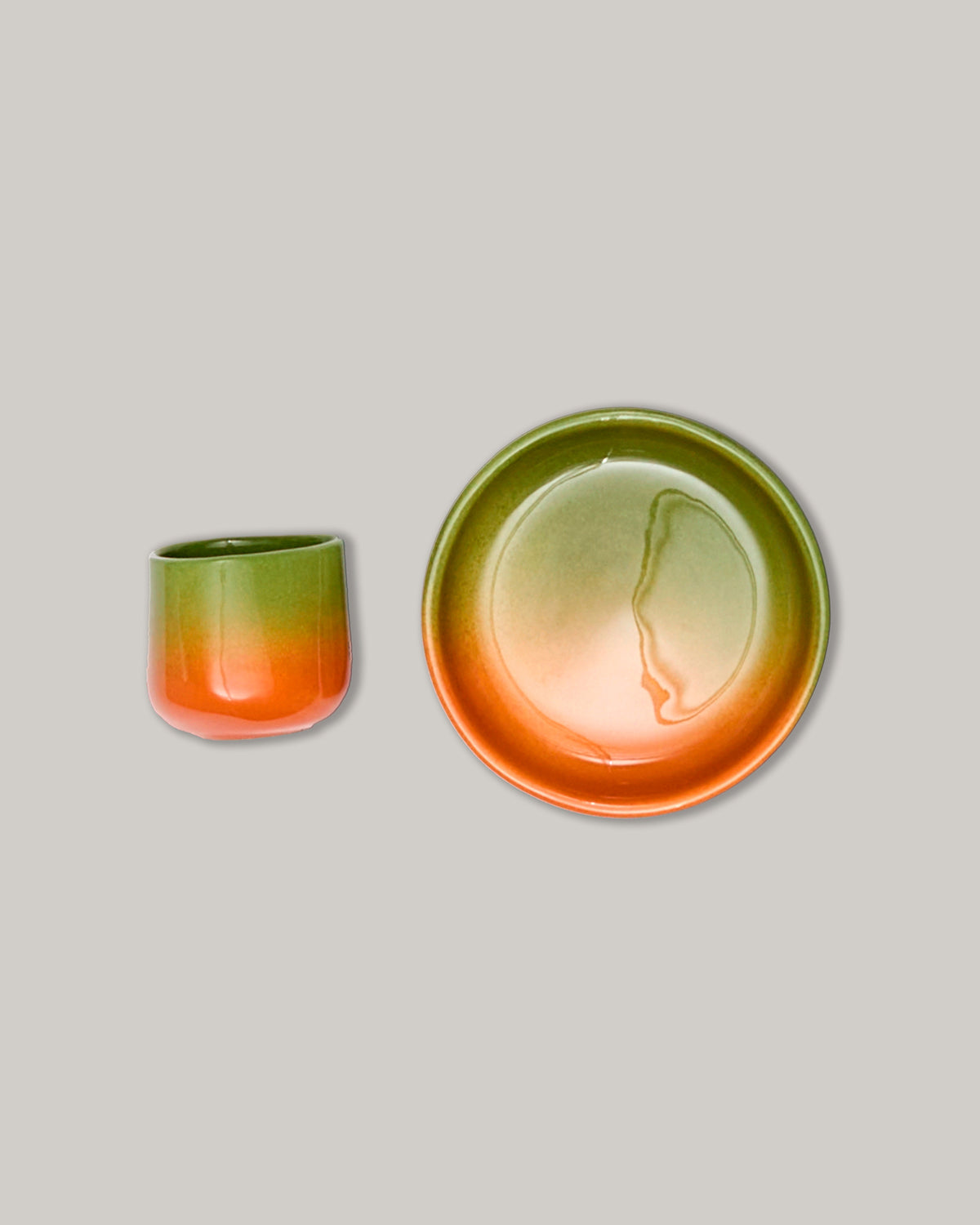 COFFEE CUP AND PLATE SET