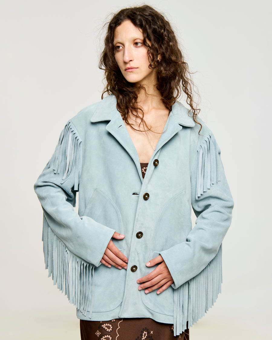 LIGHT BLUE SKY SUEDE